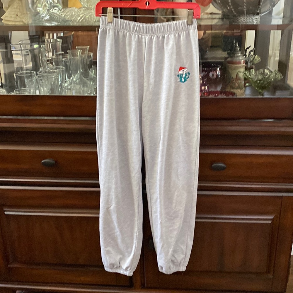 Baggyish aesthetic mushroom sweatpants. Cottagecore